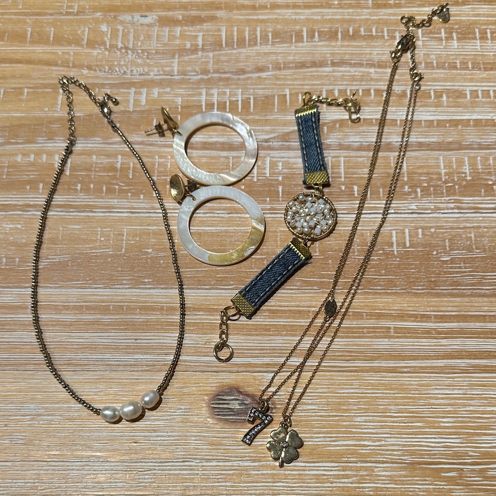 Gold and Silver Jewelry Set